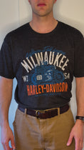 Load and play video in Gallery viewer, Harley Davidson Motorcycles T-shirt | MILWAUKEE
